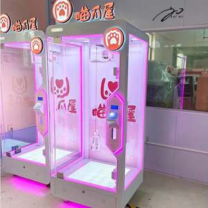 KAIMI macchina da interni con artiglio rosa a gettoni con taglio a gettoni con forbice grande giocattolo di peluche - Product Image 4