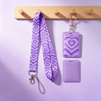 Lanière personnalisée en polyester par sublimation, avec logo imprimé, pour carte d'identité, tour de cou, ou porte-clés