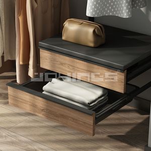 Armadio Aperto in Metallo di Grande Vendita, Design Economico e Nuovo, Montaggio a Parete in Acciaio, Guardaroba per Camera da Letto - Product Image 4