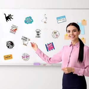 냉장고 식기 세척기 화이트 보드 및 사물함 액세서리에 대한 가정 장식 자석 세트 유머 재미있는 냉장고 자석 - Product Image 1