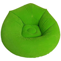 Juego de muebles de jardín para exteriores, sofá cama inflable, tumbona para adultos, ocio, sofá cama de aire en forma de S con flocado