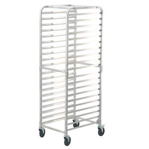 DB Wholesale 20-Tier Commercial Bakery Bun Pan Rack Estante comercial de aluminio con ruedas de freno Carro de almacenamiento medio completo - Product Image 1
