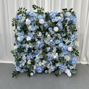 UP042 Wedding Artificial Roll up <b>Flower</b> <b>Wall</b> Backdrop 5d 3d Silk <b>Flower</b> <b>Wall</b> Panel 8x8 ft Wedding <b>Wall</b> <b>Flower</b> <b>Decor</b> - Product Image 4