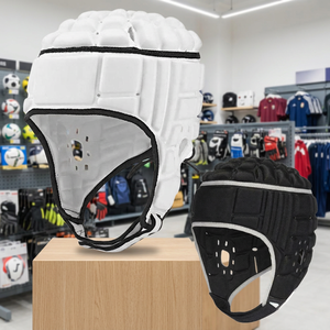 Casco de Rugby Estilo Británico, Protector de Cabeza Modular para Portero de Fútbol, Material EVA, Ligero, Transpirable, Protección Contra Impactos - Product Image 1