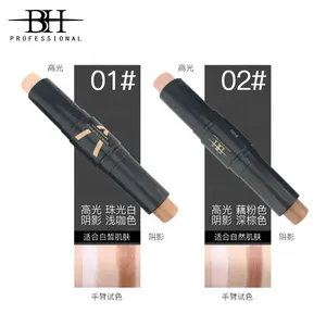OEM Free Design Highlighter Dual-ended Pen Makeup Cream Contour Stick Private Label