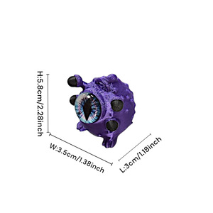 Figurines de monstres Cthulhu à grands yeux imprimées en 3D 2026, jouets anti-stress à yeux simulés, décoration d'Halloween pour la maison, cadeaux pour enfants - Product Image 5