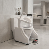 Siège de toilette automatique réglable en hauteur, siège de toilette médical pour personnes handicapées