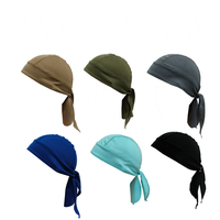 Pañuelo deportivo transpirable de malla de secado rápido que absorbe el sudor, ajustable con lazo trasero, unisex, para ciclismo, running, motociclismo, bandana, gorro.