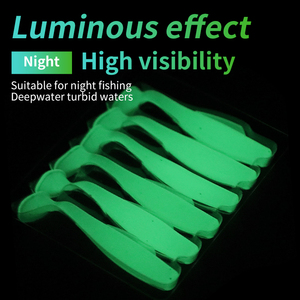 Nuovo Set di Esche Super Morbide in TPR, Esca Artificiale Bionica a Coda a T per Pesca alla Carpa, Fiume, Laghetto, 1 Pezzo in PVC per Pesca al Persico - Product Image 5