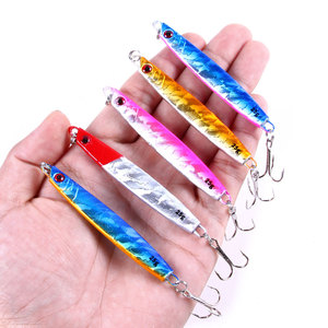 Esche da Pesca in Piombo 80mm 25g all'Ingrosso, 5 Colori, Jig Metallici per Spigola, Persico, <span class=keywords><strong>Tonno</strong></span> con Meraviglioso Effetto Laser - Product Image 1