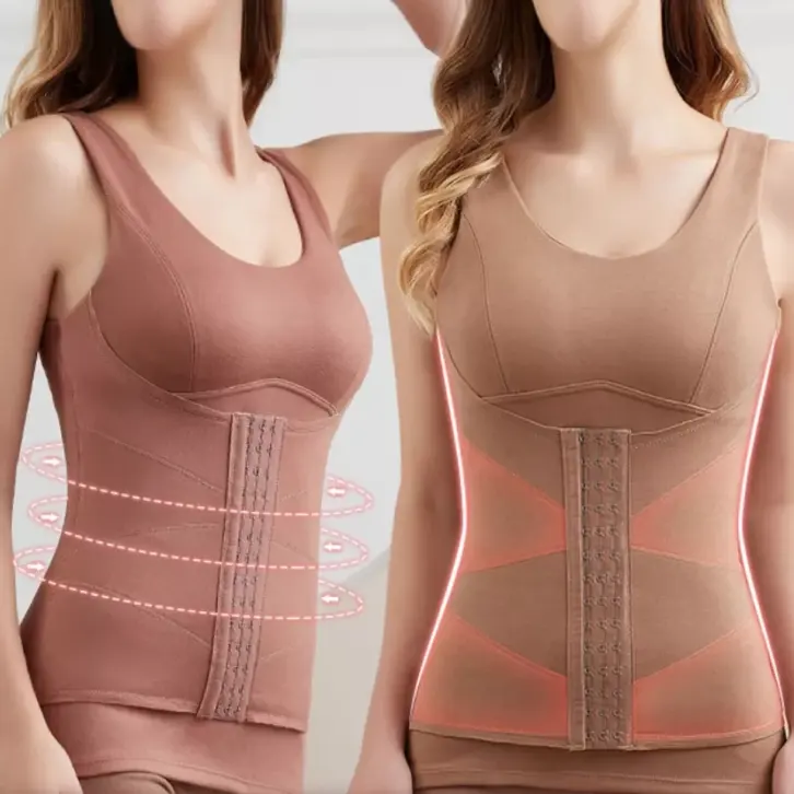 कोर्सेट शीर्ष थर्मल अंडरवियर शरीर शेपर ब्रा महिलाओं कमर ट्रेनर Shapewear ऊन को कम करने के साथ सबसे ऊपर है Girdles पेट स्लिमिंग बेल्ट