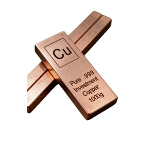 Barre de cuivre massif d'investissement 1 kg, pureté 99,9 %, vente chaude - Product Image 1