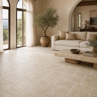Carreaux de sol en terre cuite cuits au four, rouge brique profond, rustiques, modulaires, pour la décoration intérieure des cuisines de châteaux