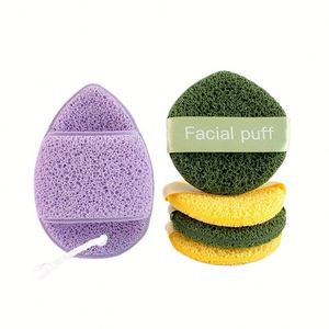 Gant éponge nettoyant pour le visage, masque de boue nettoyant en profondeur, en soie goutte d'eau, lavable, emballage en vrac - Product Image 1