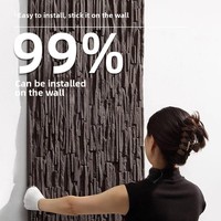Panneaux muraux décoratifs modernes en mousse PU de qualité supérieure pour salle de bain, hôtel, villa et usage extérieur avec installation rapide