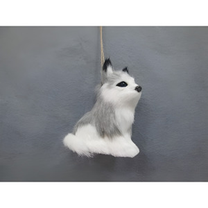 Pendentif de Noël renard ORNA blanc/gris - Product Image 1