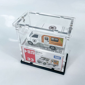 Vitrina de acrílico transparente de escala 1/64 desmontable personalizable para coches modelo recién llegado para estantes de exhibición eficientes - Product Image 4