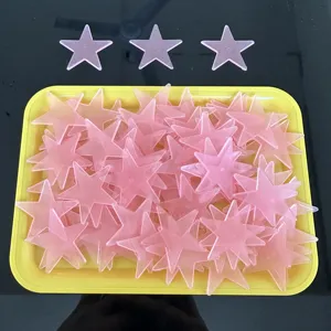 200 Pieces/Bag 80GCross-boundary Children #039 S Student Room 3.8 Cm Glow-in-the-dark Star Wall And Refrigerator Decoration