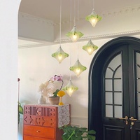 2025 nouveau modèle lustre étoile de Style médiéval crème française Design industriel luminaire Vintage pour salon Restaurant