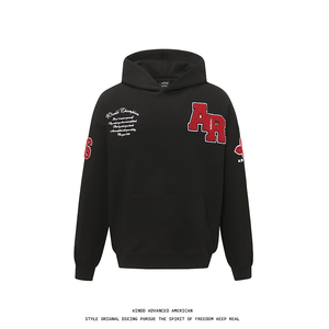 <span class=keywords><strong>Sweat</strong></span>-shirt à capuche décontracté ample de style rétro américain, tendance de la mode urbaine automne-hiver, pour hommes et femmes - Product Image 1