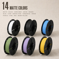 Filament PLA mat 1,75 mm 1 kg, surface lisse non brillante, pour imprimante 3D, modélisme et impression architecturale