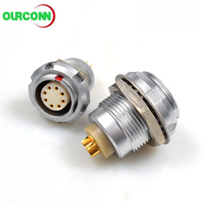 Connecteur Push Pull circulaire ECG 2 broches noyau d'aiguille à angle de 90 degrés du connecteur Push Pull de carte de Circuit imprimé - Product Image 2