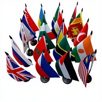 Drapeaux personnalisés d'usine, drapeaux nationaux, drapeaux de pays, drapeaux du monde, Coupe du Monde 2026, drapeaux de bureau USA, tissu polyester, OEM