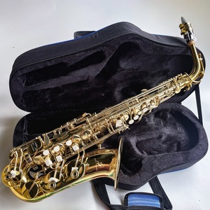 Meilleure vente saxophone alto mib saxophone corps en laiton coquillage doré clés double tendon saxophone instrument à vent - Product Image 4
