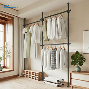 YIJIALE <span class=keywords><strong>Perchero</strong></span> Metálico Temporal Pequeño y Autónomo <span class=keywords><strong>para</strong></span> Armario, Balcón y Cocina - Ahorra Espacio y es Duradero - Product Image 1