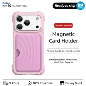 Portacarte Magnetico 3600GS con Forte Aspirazione, Logo Personalizzato, Sottile, Senza Mani, Clip per Carte, Tasca Ondulata per iPhone - Product Image 1