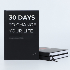 Agenda de Cuero PU con Logotipo Personalizado, Cuaderno de Tapa Dura, Organizador Financiero Semanal y Mensual sin Fecha, Diario de Tapa Dura - Product Image 1