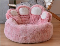 Lit pour chien pour toutes les saisons, lit en peluche pour chat, confortable pour les petits et grands chiens, design de lit pour chien, produits pour chiens