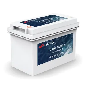 JIEYO Smart Bms Lifepo4 batteria di accumulo di energia solare a ciclo profondo 12.8V 12v 20ah 50ah 100ah 150ah 200ah batteria al litio