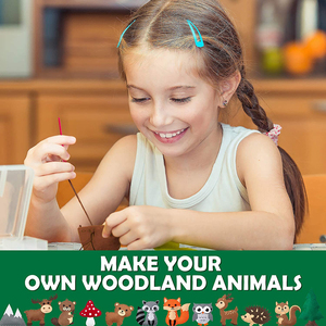 Beginners Educational Sewing Set Art Craft Kits <strong>Animals</strong> Craft Kit Forest Creatures DIY Sewing <strong>Felt</strong> Plush <strong>Animals</strong> for Kids - Product Image 5
