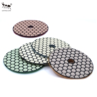 LITTLE ANT Tampons de polissage 3 pouces (80 mm) en résine sèche diamantée pour le nettoyage du granit, du marbre, du quartz et des comptoirs en pierre – Prix abordable