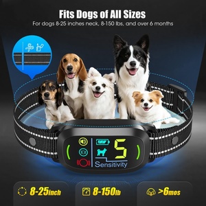 Collier <span class=keywords><strong>anti</strong></span>-aboiement statique, vibrations, avertissement sonore, étanche, rechargeable, <span class=keywords><strong>anti</strong></span>-aboiement pour chien - Product Image 6