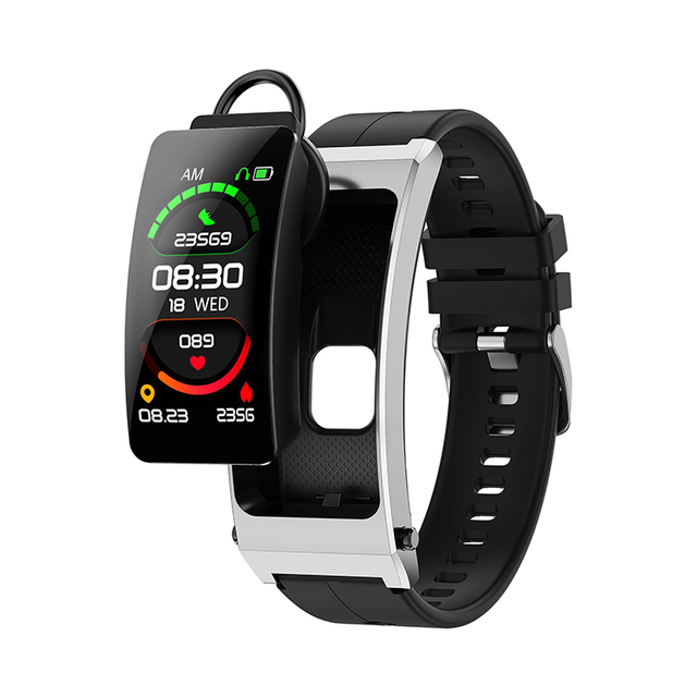 B7 Plus Smart Watch BT Calling Function Healthy Monitoring Smartwatch 1.08 Inch TFT Reloj Inteligengt Wristband with Earphones