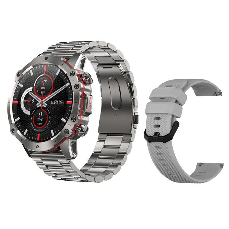 OEM Boot Logo smart watch, double straps BT call man outdoor sport smart watch 2023 high quality smartwatch for Men Smartwatch