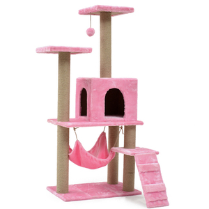 3 Layer <b>Cat</b> <b>Tree</b> Sisal Castle Large Climbing Scratch Pet Scratcher <b>Wood</b> Condo Furniture Tower <b>Cat</b> <b>Tree</b> - Product Image 5