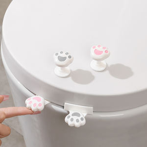 Botón de interruptor de presión de inodoro de plástico en forma de corazón, tanque de agua, lavado de uñas, cubierta de bomba de inodoro, accesorio - Product Image 2