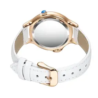 Gelang pel Dial Vintage wanita, mewah kulit jam tangan Set