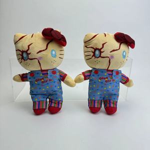 Offre Spéciale – Peluche KT d'<span class=keywords><strong>Halloween</strong></span> de 8 pouces, jouet en peluche chat, décoration de bouquet, fournitures de fête, poupées en peluche Chucky <span class=keywords><strong>pour</strong></span> <span class=keywords><strong>Halloween</strong></span> - Product Image 3