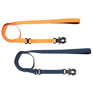 Correa de <span class=keywords><strong>perro</strong></span> de doble cara de dos asas de lujo, nailon reflectante, 3M, Collar resistente, acolchado, para caminar, perros grandes, moda personalizada - Product Image 6