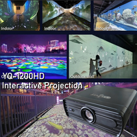 Système de projection interactive au sol pour intérieur, écran LCD 1080P, étanche, mise au point automatique, jeu pour enfants, pour restaurant, musée, école