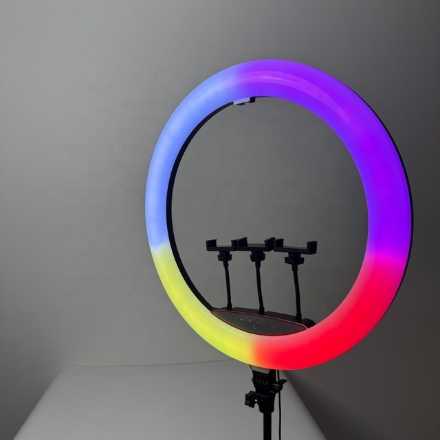 Small LED RGB Ring Light for Eye in Video Photography Live Streaming and Beauty Enhancementring Light With Tripod Ring Light