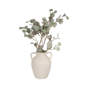Vase en céramique avec poignées, pot de fleurs décoratif pour salon, chambre, bureau, étagère, accent de décoration intérieure - Product Image 2