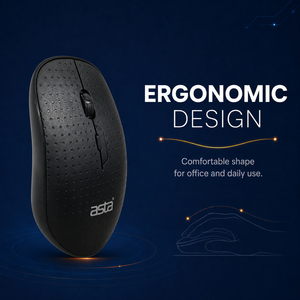 Ratón inalámbrico Bluetooth ASTA de 2,4 GHz, ergonómico, de plástico, con resolución de 800, 1200 y 1600 DPI y logotipo personal - Product Image 3