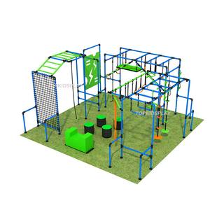 Parcours d'obstacles Ninja Warrior certifié TUV et ASTM pour enfants, équipement de terrain de jeu extérieur pour la cour - Product Image 4