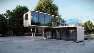 Casa pequeña prefabricada moderna de 20 pies y 40 pies, cabina Apple para oficina móvil, contenedor extensible, aplicación de almacén de trabajo al aire libre - Product Image 4