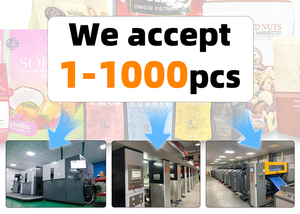 Tùy chỉnh in rõ ràng cửa sổ đứng lên túi Holographic Ziplock <span class=keywords><strong>resealable</strong></span> túi cho bao bì thực phẩm - Product Image 4